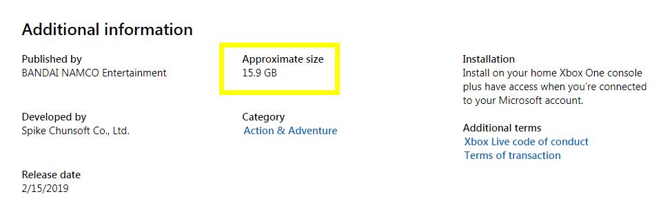 JumpҶXbox Oneع 15.9GBӲ̿ռ