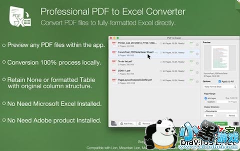 PDF to Excel