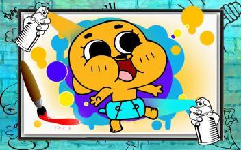 Gumballl:ColoringforDarwin