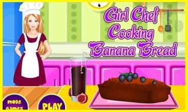 GirlChefCookingBananaBread