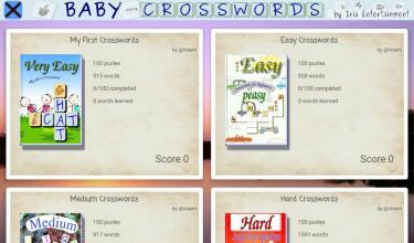 CrossWordpuzzleforkids