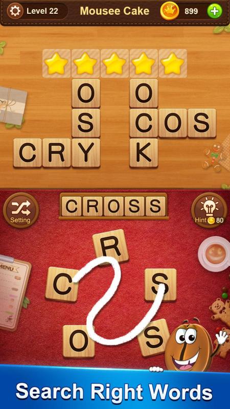 WordCafe-Search&CrosswordGame