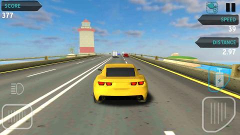 TrafficRacingGameOnBeach