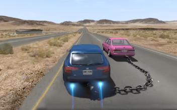 ChainedCarsBeamDriveGame