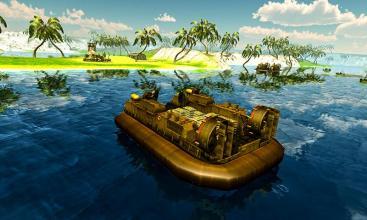 ArmyHovercraftWaterCargoBoatCTransportGame