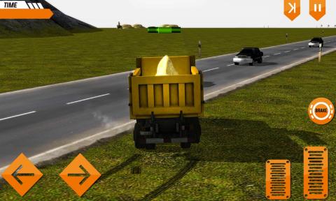 ConstructionTruckHillSim