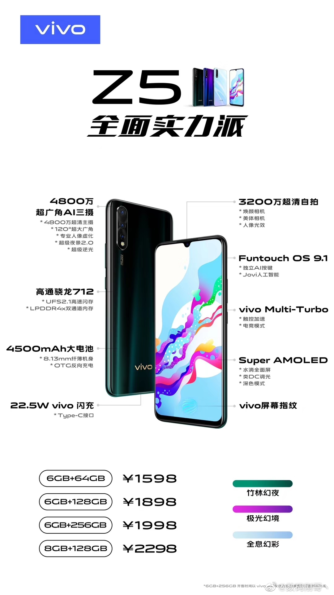 vivo Z5ʽ4800AI 1598Ԫ