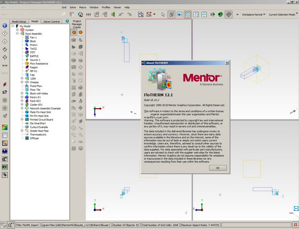 FloTHERM Windows 12.2 İ