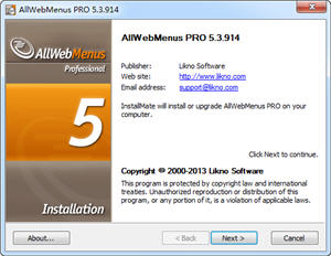 AllWebMenus Pro 5.3.914 ʽ