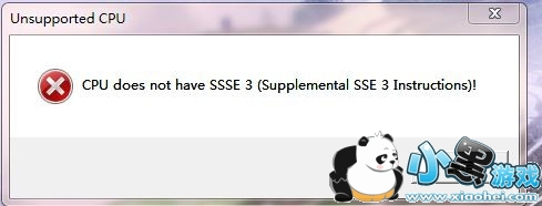 ApexӢʾcpu does not have ssse 3ô/ν/